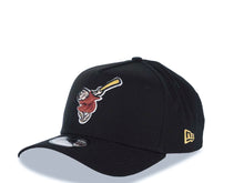 Load image into Gallery viewer, San Diego Padres New Era MLB 9FORTY 940 Adjustable A-Frame Cap Hat Black Crown/Visor Maroon Swinging Friar Logo 25th Anniversary Side Patch
