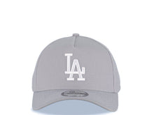 Load image into Gallery viewer, Los Angeles Dodgers New Era MLB 9FORTY 940 Adjustable A-Frame Cap Hat Gray Crown/Visor White Logo Gray UV