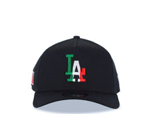 Load image into Gallery viewer, Los Angeles Dodgers New Era MLB 9FORTY 940 Adjustable A-Frame Cap Hat Black Crown/Visor Green/White/Red Logo Mexico Flag Side Patch Green UV