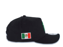 Load image into Gallery viewer, New York Yankees New Era MLB 9FORTY 940 Adjustable A-Frame Cap Hat Black Crown/Visor Green/White/Red Logo Mexico Flag Side Patch Green UV
