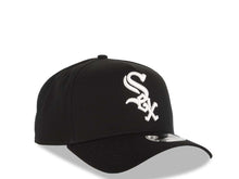 Load image into Gallery viewer, Chicago White Sox New Era MLB 9FORTY 940 Adjustable A-Frame Cap Hat Black Crown/Visor White Logo 25th Anniversary Side Patch Gray UV