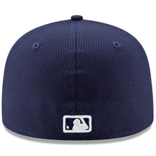 Load image into Gallery viewer, San Diego Padres New Era MLB 59FIFTY 5950 Fitted Cap Hat Diamond Era Navy/White Crown Navy Visor Navy Logo Gray UV