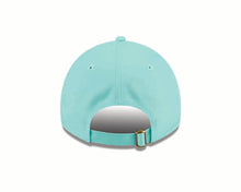 Load image into Gallery viewer, San Diego Padres New Era MLB 9TWENTY 920 Adjustable Cap Hat Light Teal Crown/Visor Magenta Text/Script Logo SD Side Patch