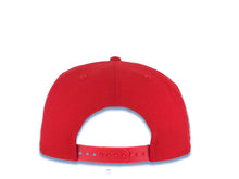 Load image into Gallery viewer, Los Angeles Dodgers New Era 59FIFTY 5950 Fitted Cap Hat Red Crown/Visor White With Palm Trees Logo 60th Anniversary Side Patch Gray UV