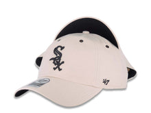 Load image into Gallery viewer, Chicago White Sox '47 Brand MLB Clean Up Adjustable Cap Hat White Crown/Visor Black Logo Black UV