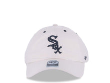 Load image into Gallery viewer, Chicago White Sox '47 Brand MLB Clean Up Adjustable Cap Hat White Crown/Visor Black Logo Black UV
