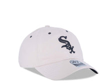 Load image into Gallery viewer, Chicago White Sox '47 Brand MLB Clean Up Adjustable Cap Hat White Crown/Visor Black Logo Black UV