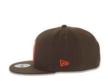 Load image into Gallery viewer, Mexico New Era 9FIFTY 950 Snapback Cap Hat Brown Crown/Visor Red/Green/White Logo Mexico Flag Side Patch Green UV