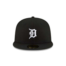 Load image into Gallery viewer, Detroit Tigers New Era MLB 59FIFTY 5950 Fitted Cap Hat Black Crown/Visor White Logo