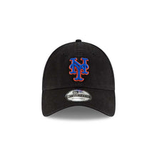 Load image into Gallery viewer, New York Mets New Era MLB 9TWENTY 920 Adjustable Cap Hat Black Crown/Visor Royal Blue/Orange Logo