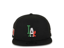 Load image into Gallery viewer, Los Angeles Dodgers New Era MLB 9FIFTY 950 Snapback Cap Hat Black Crown/Visor Green/White/Red Logo Mexico Side Patch Gray UV
