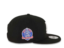 Load image into Gallery viewer, Los Angeles Dodgers New Era MLB 9FIFTY 950 Snapback Cap Hat Black Crown/Visor White Logo With Rose 60th Anniversary Side Patch Pink UV