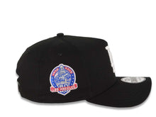 Load image into Gallery viewer, Los Angeles Dodgers New Era MLB 9FORTY 940 Adjustable A-Frame Cap Hat Black Crown/Visor White Logo With Rose 60th Anniversary Side Patch Pink UV