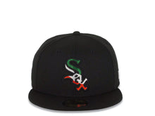 Load image into Gallery viewer, Chicago White Sox New Era MLB 59FIFTY 5950 Fitted Cap Hat Black Crown/Visor Green/White/Red Logo Gray UV