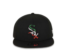 Load image into Gallery viewer, Chicago White Sox New Era MLB 9FIFTY 950 Snapback Cap Hat Black Crown/Visor Green/White/Red Logo (Diagonal)