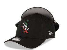 Load image into Gallery viewer, Chicago White Sox New Era MLB 9FORTY 940 Adjustable Cap Hat Black Crown/Visor Green/White/Red Logo 40th Anniversary Side Patch Gray UV
