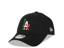 Load image into Gallery viewer, Los Angeles Dodgers New Era MLB 9FORTY 940 Adjustable Cap Hat Black Crown/Visor Green/White/Red Logo Mexico Flag Side Patch
