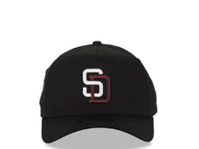 Load image into Gallery viewer, San Diego Padres New Era MLB 9FORTY 940 Adjustable A-Frame Cap Hat Black Crown/Visor White/Maroon Logo 1992 All-Star Game Side Patch Green UV
