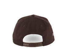 Load image into Gallery viewer, Los Angeles Dodgers New Era MLB 9FORTY 940 Adjustable A-Frame Cap Hat Dark Brown Crown/Visor White Logo With Rose 50th Anniversary Side Patch Pink UV