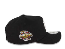 Load image into Gallery viewer, New York Yankees New Era MLB 9FORTY 940 Adjustable A-Frame Cap Hat Black Crown/Visor White Logo With Rose 2001 World Series Side Patch Red UV