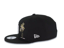 Load image into Gallery viewer, San Diego Padres New Era MLB 9FIFTY 950 Snapback Cap Hat Black Crown/Visor White Logo With Palm Tree 40th Anniversary Side Patch Pink UV