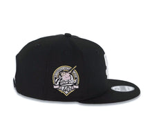 Load image into Gallery viewer, San Diego Padres New Era MLB 9FIFTY 950 Snapback Cap Hat Black Crown/Visor White Logo With Palm Tree 40th Anniversary Side Patch Pink UV