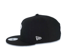 Load image into Gallery viewer, San Diego Padres New Era MLB 9FIFTY 950 Snapback Cap Hat Black Crown/Visor White Script P Logo with 619 Side Patch Gray UV