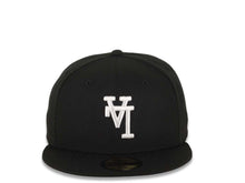 Load image into Gallery viewer, Los Angeles Dodgers New Era MLB 59FIFTY 5950 Fitted Cap Hat Black Crown/Visor White Upside Down Logo Gray UV
