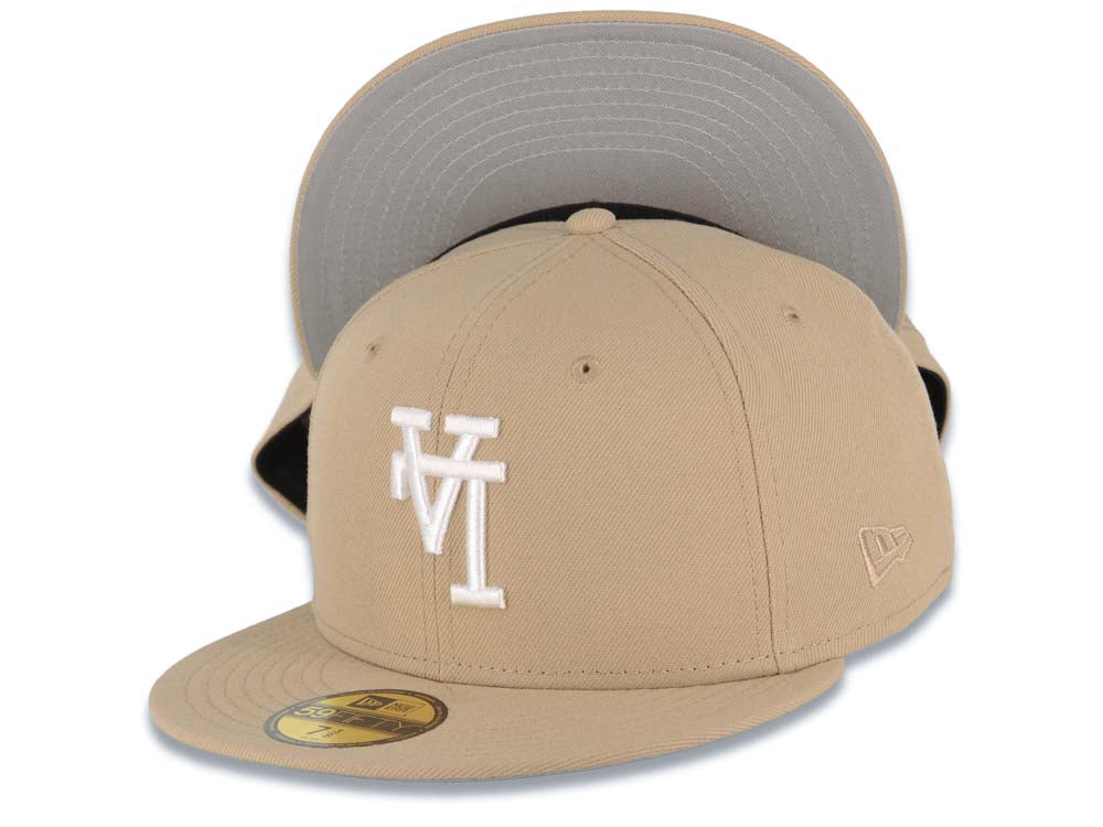 Los Angeles Dodgers New Era MLB 59FIFTY 5950 Fitted Cap Hat Khaki