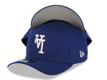 Load image into Gallery viewer, Los Angeles Dodgers New Era MLB 9FORTY 940 Adjustable A-Frame Cap Hat Royal Blue Crown/Visor White Upside Down Logo Gray UV