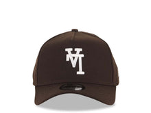 Load image into Gallery viewer, Los Angeles Dodgers New Era MLB 9FORTY 940 Adjustable A-Frame Cap Hat Dark Brown Crown/Visor White Upside Down Logo Gray UV