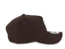 Load image into Gallery viewer, Los Angeles Dodgers New Era MLB 9FORTY 940 Adjustable A-Frame Cap Hat Dark Brown Crown/Visor White Upside Down Logo Gray UV