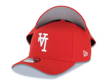 Load image into Gallery viewer, Los Angeles Dodgers New Era MLB 9FORTY 940 Adjustable A-Frame Cap Hat Red Crown/Visor White Upside Down Logo Gray UV