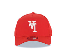 Load image into Gallery viewer, Los Angeles Dodgers New Era MLB 9FORTY 940 Adjustable A-Frame Cap Hat Red Crown/Visor White Upside Down Logo Gray UV
