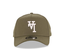 Load image into Gallery viewer, Los Angeles Dodgers New Era MLB 9FORTY 940 Adjustable A-Frame Cap Hat Olive Green Crown/Visor White Upside Down Logo Gray UV
