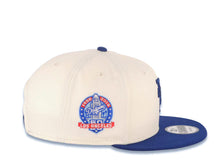 Load image into Gallery viewer, Los Angeles Dodgers New Era MLB 9FIFTY 950 Snapback Cap Hat Cream Crown/Visor Navy Upside Down Logo 60th Anniversary Side Patch Gray UV