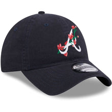 Load image into Gallery viewer, Atlanta Braves New Era MLB 9TWENTY 920 Adjustable Cap Hat Navy Blue Crown/Visor White Logo (Game Day Bloom Flower)