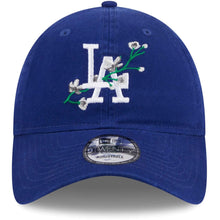 Load image into Gallery viewer, Los Angeles Dodgers New Era MLB 9TWENTY 920 Adjustable Cap Hat Royal Blue Crown/Visor White Logo (Game Day Bloom Flower)