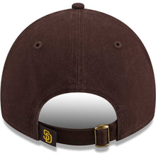 Load image into Gallery viewer, San Diego Padres New Era MLB 9TWENTY 920 Adjustable Cap Hat Brown Crown/Visor Yellow Logo (Game Day Bloom Flower)