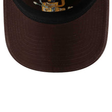 Load image into Gallery viewer, San Diego Padres New Era MLB 9TWENTY 920 Adjustable Cap Hat Brown Crown/Visor Yellow Logo (Game Day Bloom Flower)