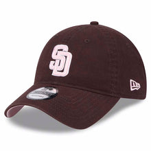 Load image into Gallery viewer, San Diego Padres New Era MLB 9TWENTY 920 Adjustable Cap Hat Brown Crown/Visor Pink/White Logo (Mother's Day)