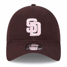Load image into Gallery viewer, San Diego Padres New Era MLB 9TWENTY 920 Adjustable Cap Hat Brown Crown/Visor Pink/White Logo (Mother's Day)
