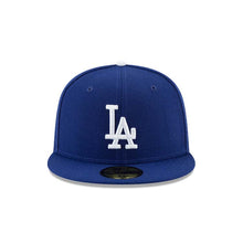 Load image into Gallery viewer, Los Angeles Dodgers New Era MLB 59FIFTY 5950 Fitted Cap Hat Royal Blue Crown/Visor White Logo Japan Flag Side Patch
