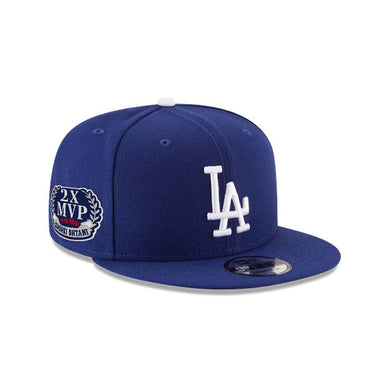 Los Angeles Dodgers New Era MLB 9FIFTY 950 Snapback Cap Hat Royal Blue Crown/Visor White Logo Shohei Ohtani 2X MVP Side Patch