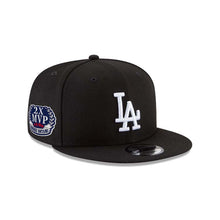 Load image into Gallery viewer, Los Angeles Dodgers New Era MLB 9FIFTY 950 Snapback Cap Hat Black Crown/Visor White Logo Shohei Ohtani 2X MVP Side Patch