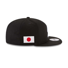 Load image into Gallery viewer, Los Angeles Dodgers New Era MLB 9FIFTY 950 Snapback Cap Hat Black Crown/Visor White D Logo Japan Flag Side Patch