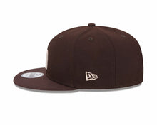 Load image into Gallery viewer, San Diego Padres New Era MLB 9FIFTY 950 Snapback Cap Hat Brown Crown/Visor Gray/White Logo