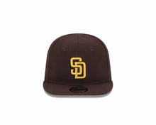 Load image into Gallery viewer, (Infant) San Diego Padres New Era MLB 9FIFTY 950 Adjustable Cap Hat Brown Crown/Visor Yellow Logo (My 1st First)