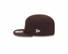 Load image into Gallery viewer, (Infant) San Diego Padres New Era MLB 9FIFTY 950 Adjustable Cap Hat Brown Crown/Visor Yellow Logo (My 1st First)