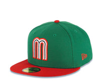 Load image into Gallery viewer, Mexico New Era WBC 59FIFTY 5950 Fitted Cap Hat Green Crown Red Visor White/Red/Black Logo